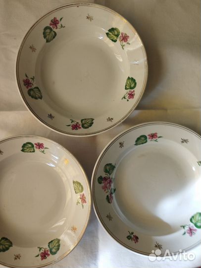 Тарелки суповые Дулево, 1958 год