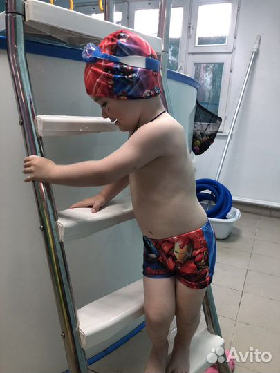 Купальный комплект (шортики+шапочка)