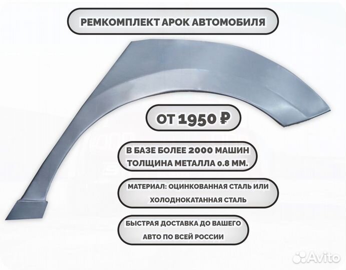 Ремонтные арки (ремкомплект) на автомобиль