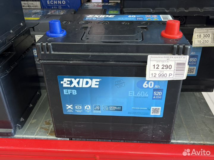 Аккумулятор Exide EFB 60 А/ч Азиатский