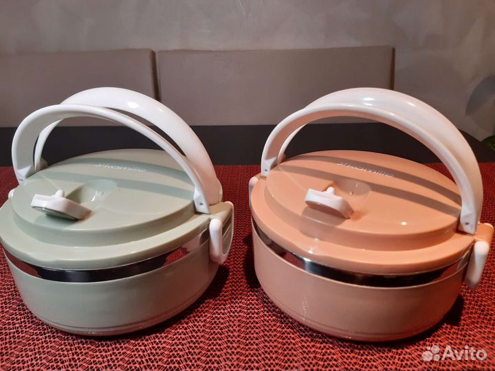 Ланч-бокс герм. термо 700 мл. с ручками