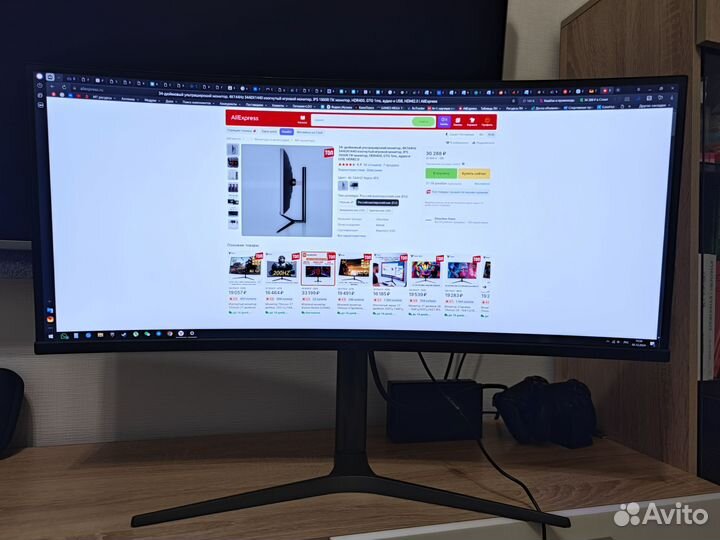 Монитор ChonSun CS3555 3440x1440, 34 дюйма