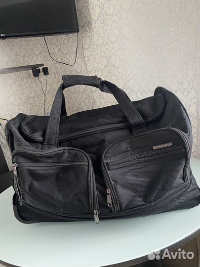 Сумка дорожная на колесах с ручкой и расширением