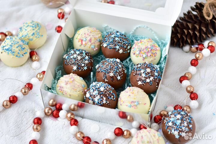 Шоколадные бомбочки с маршмеллоу и какао. Идеальны