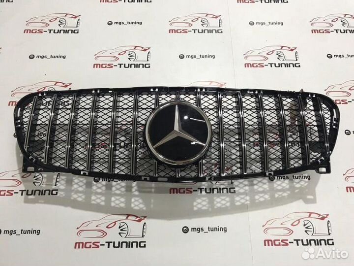 Решетка на Mercedes GLA GT Black 13-16г Дистроник