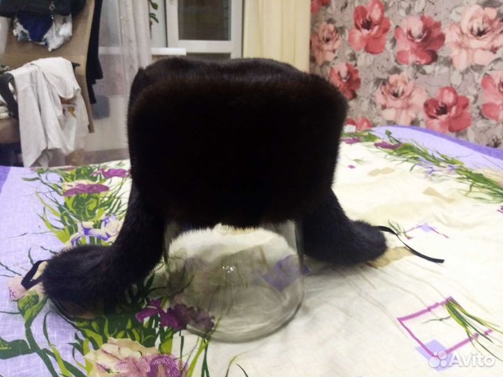 Норковая шапка мужская ушанка