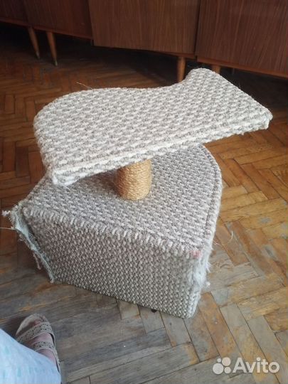 Когтеточка домик для кошки б/у