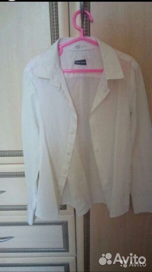 Рубашка белая 134-140см
