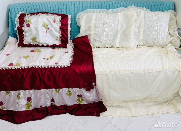 Два комлекта покрывал с подушками