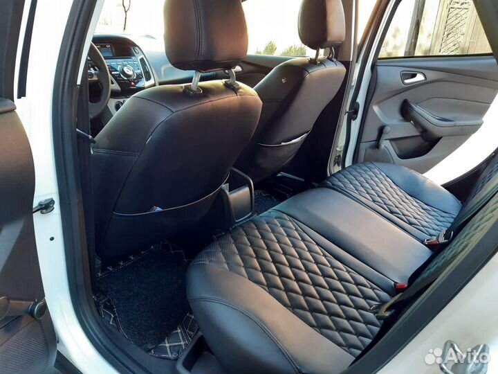 Чехлы Ford Focus 3 - Форд Мондео 4 Черные с черн