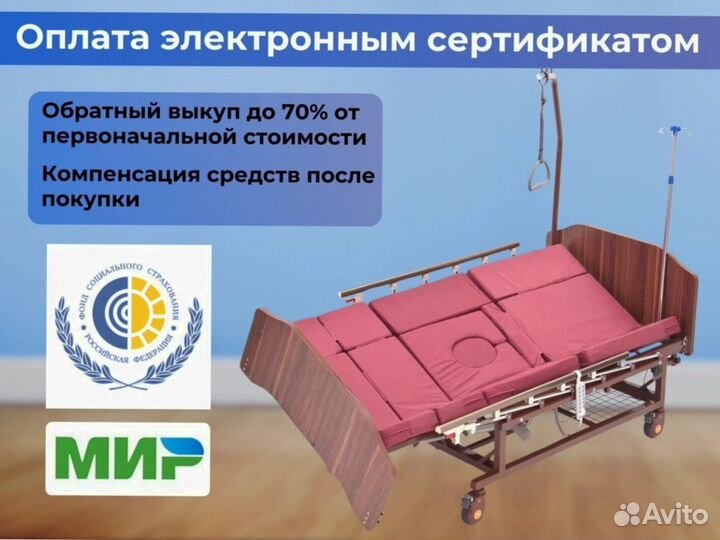 Медицинская кровать функциональная