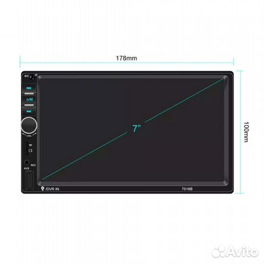 Автомагнитола 7018B/2din