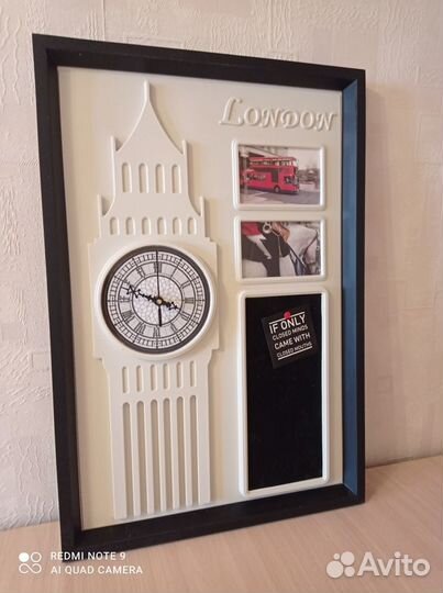 Доска-мемо Биг-Бен с часами