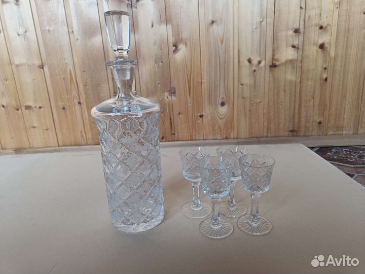Графин штоф с рюмками СССР