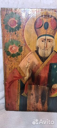Священный Дар Икона.Старина.Николай Чудо