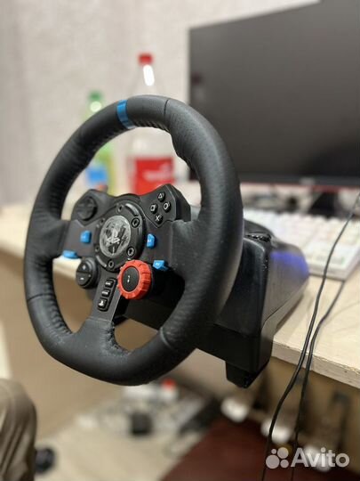 Игровой руль logitech g29 с кпп и педалями