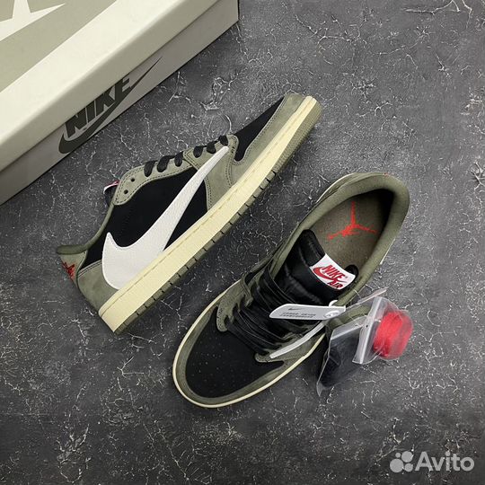 Nike Travis Scott Air Jordan 1 Low OG Black/Olive