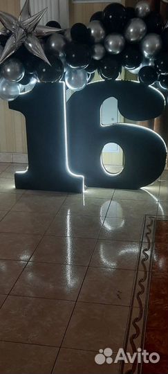 Объемные цифры 1 и 6