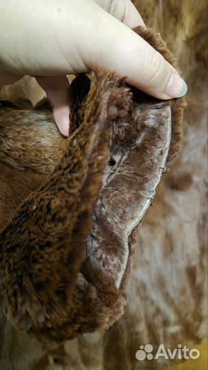 Шуба из натурального меха с дефектами