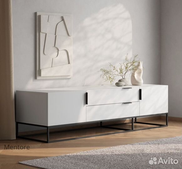 Тумба тв Loft Luce в стиле лофт (1800х500х480 мм)