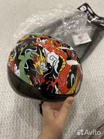 Новый Детский шлем защитный happy baby