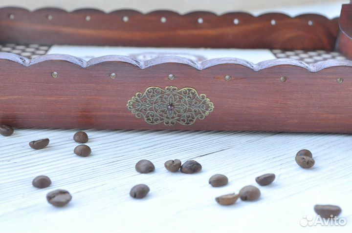 Поднос деревянный ручная работа декупаж