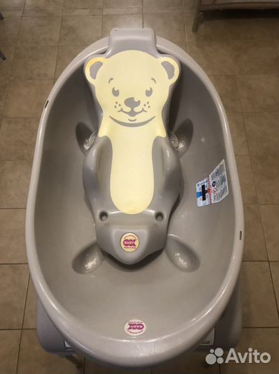 Пеленальный столик с ванночкой и горкой Ok baby