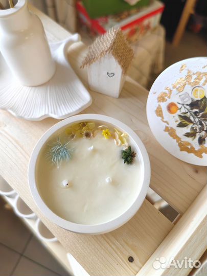 Аромасвеча в гипсе