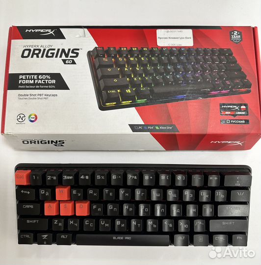 Игровая клавиатура HyperX Alloy Origins 60