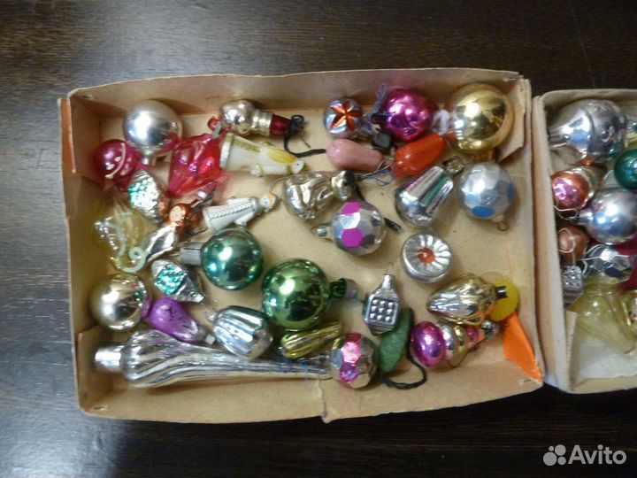 Елочные игрушки СССР малютка Гирлянды СССР