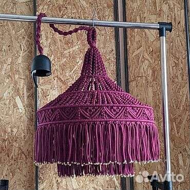 Абажур в технике макраме