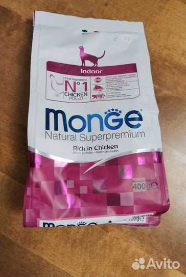 Корм для кошек monge 400гр