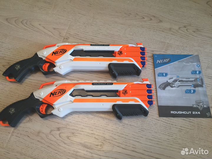 Бластер Nerf Rough Cut 2x4