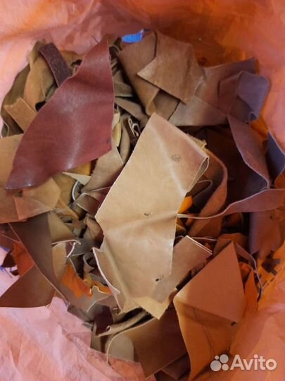 Обрезки натуральной кожи