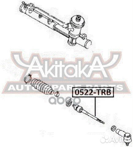 Тяга рулевая 0522TRB asva