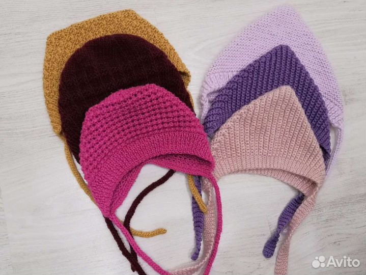 Детские вязаные шапки