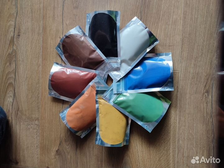 Пигменты для гипса и бетона 8 шт по 105г