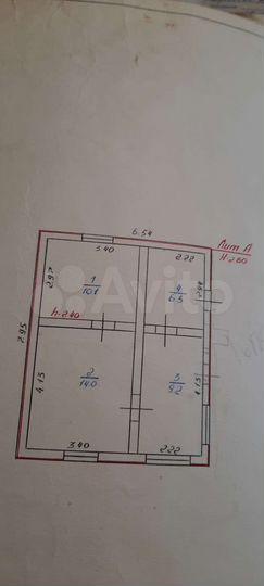 Дом 39,8 м² на участке 18 сот.