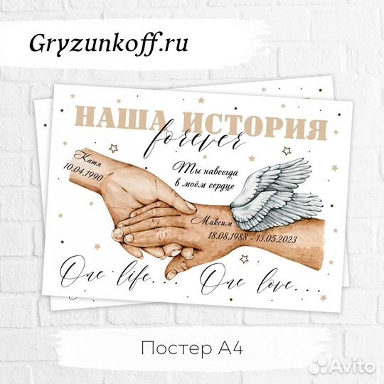 Постер, метрика