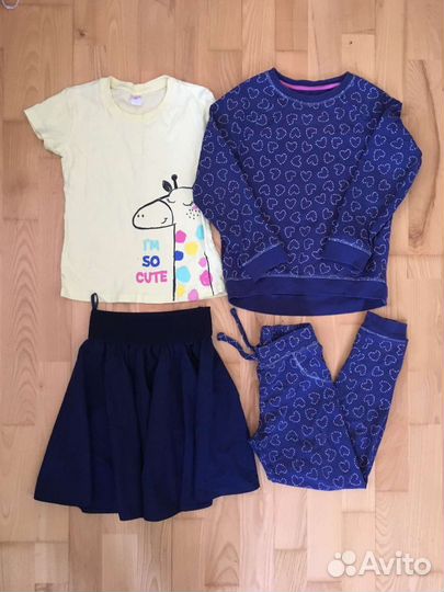 Вещи на девочку 122-128 см, 22 штук