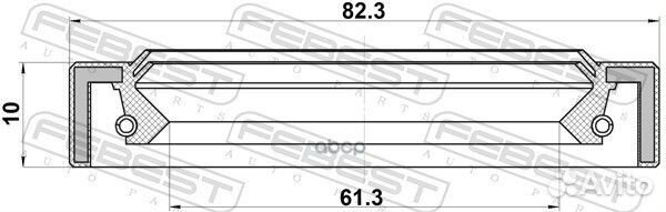 Сальник привода 61.3X82.3X10X10 95IAS63821010R