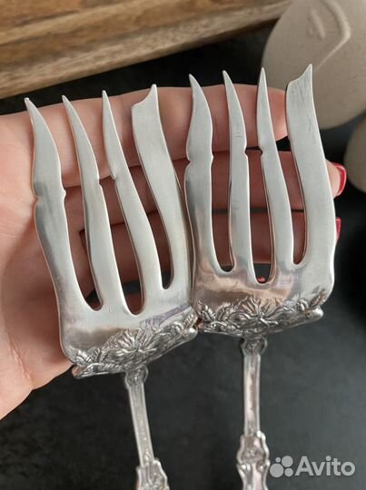 Посеребренные винтажные вилки, США