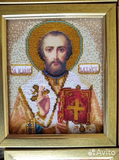 Иконы из ювелирного бисера