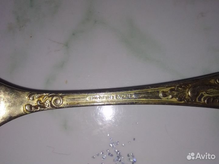 Антикварная вилка Кольчугино. 1930г. Мельхиор