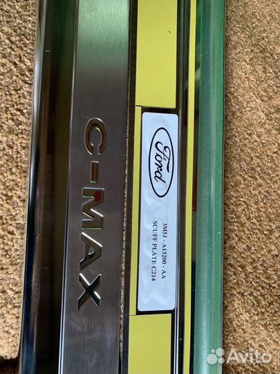 Накладка на порог нержавеющая ford c-max