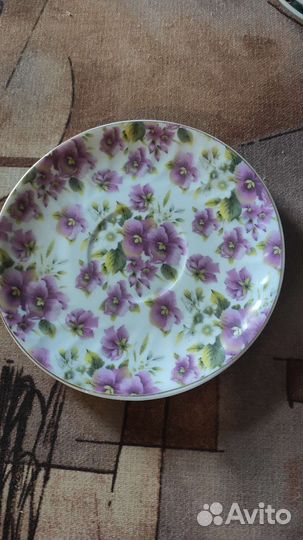 Чашка с блюдцем фарфор