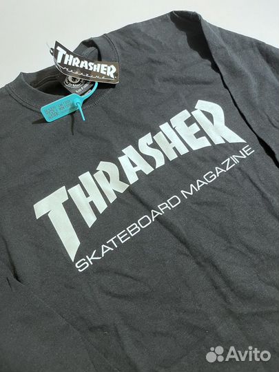 Лонгслив thrasher черный новый оригинал