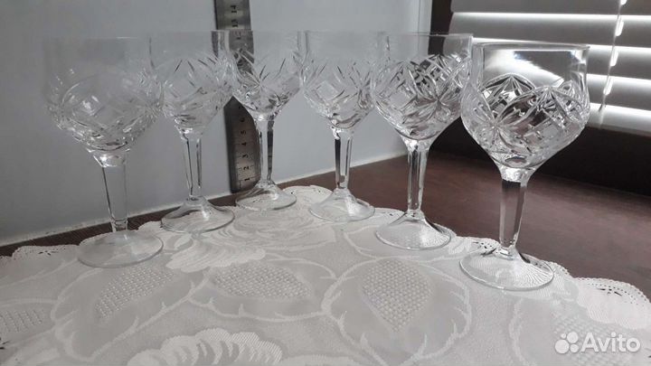 Фужеры,рюмки хрустальные СССР.Смотрите все