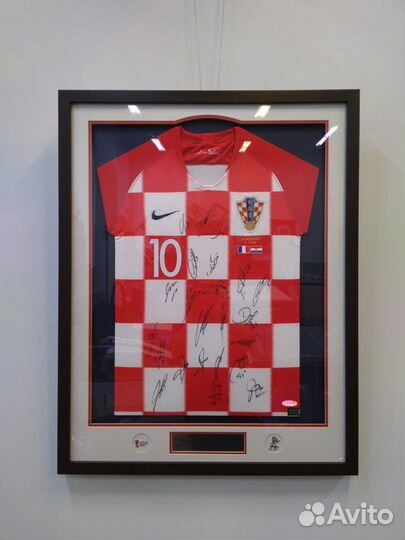 Футболка сборной Хорватии чм-2018 с автографами