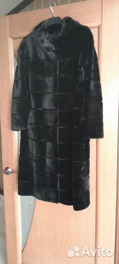 Шуба из кролика под шиншиллу размер 44-46